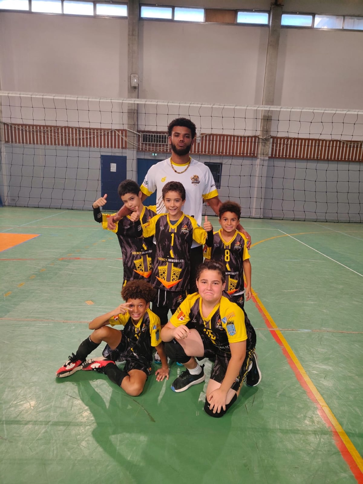 Photo de groupe des M13 masculins de l'USPVA