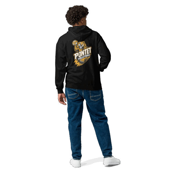 Sweat à capuche zippé MIXTE Tigre