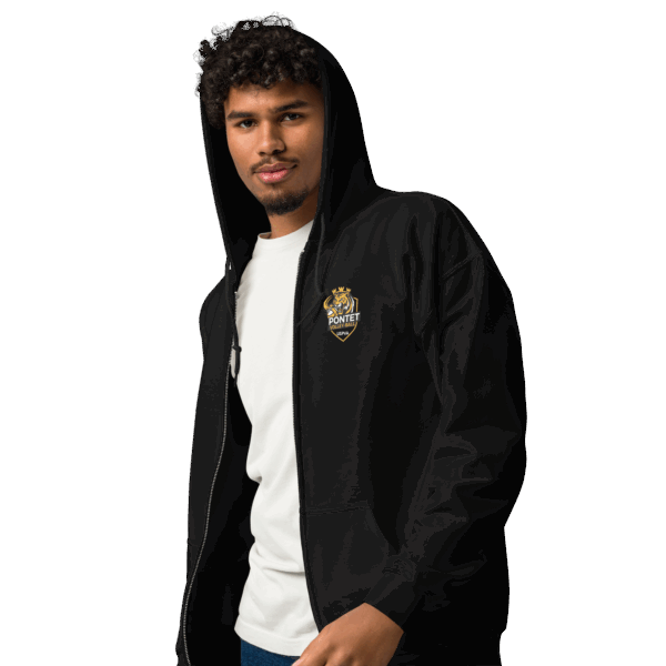 Sweat à capuche zippé MIXTE Tigre – Image 7